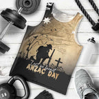 Australia ANZAC Day Men Tank Top Battle Of Fromelles Lest We Forget