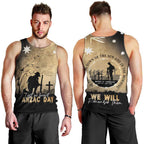 Australia ANZAC Day Men Tank Top Battle Of Fromelles Lest We Forget