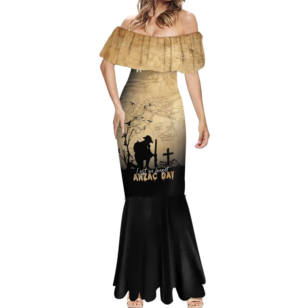 Australia ANZAC Day Mermaid Dress Battle Of Fromelles Lest We Forget