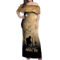 Australia ANZAC Day Off Shoulder Maxi Dress Battle Of Fromelles Lest We Forget