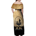 Australia ANZAC Day Off Shoulder Maxi Dress Battle Of Fromelles Lest We Forget