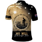 Australia ANZAC Day Polo Shirt Battle Of Fromelles Lest We Forget