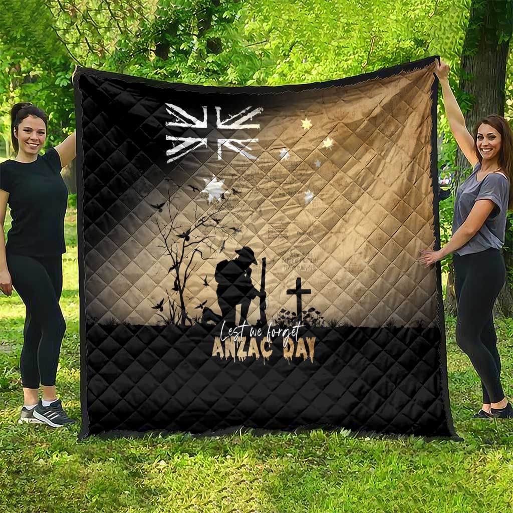Australia ANZAC Day Quilt Battle Of Fromelles Lest We Forget