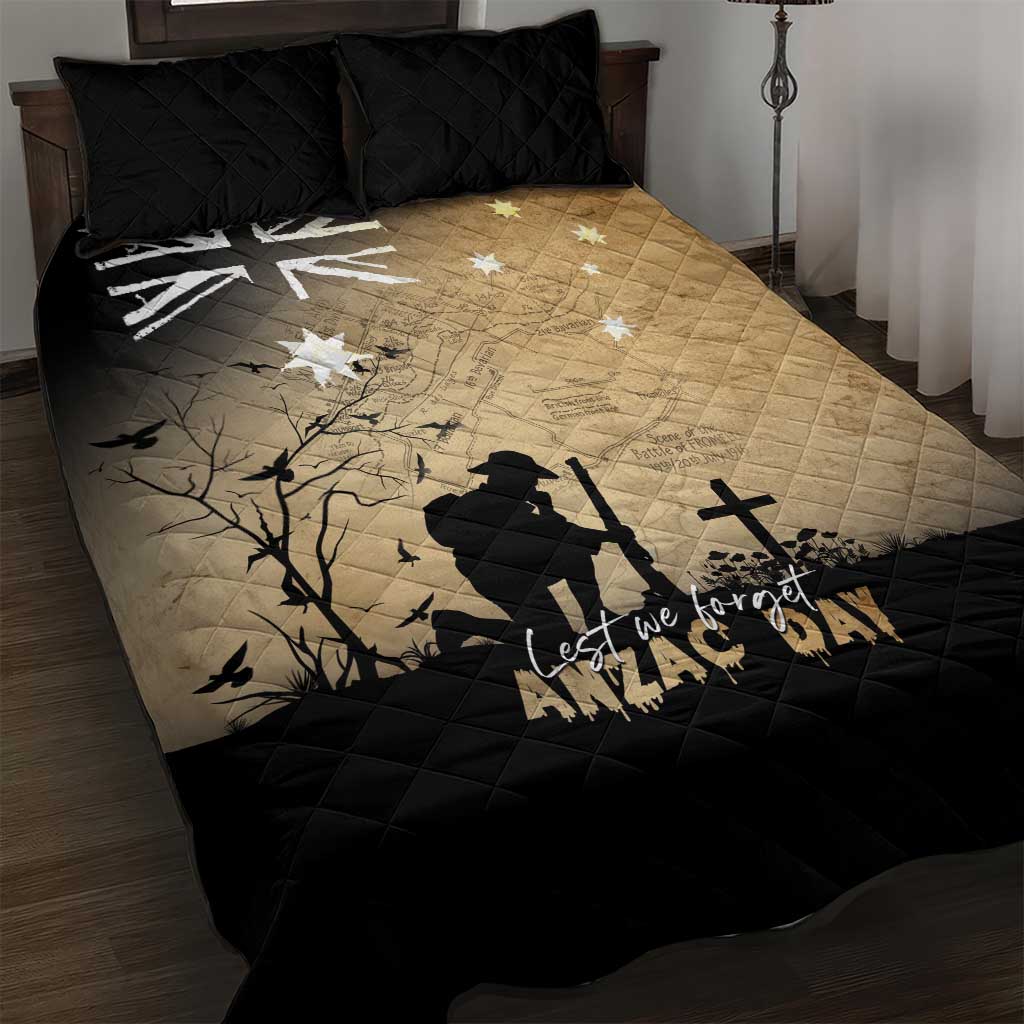 Australia ANZAC Day Quilt Bed Set Battle Of Fromelles Lest We Forget