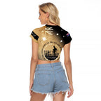 Australia ANZAC Day Raglan Cropped T Shirt Battle Of Fromelles Lest We Forget