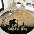 Australia ANZAC Day Round Carpet Battle Of Fromelles Lest We Forget