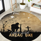 Australia ANZAC Day Round Carpet Battle Of Fromelles Lest We Forget