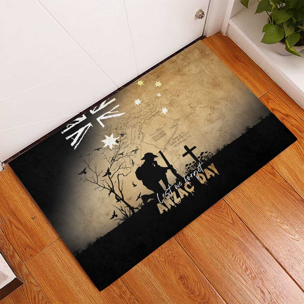 Australia ANZAC Day Rubber Doormat Battle Of Fromelles Lest We Forget