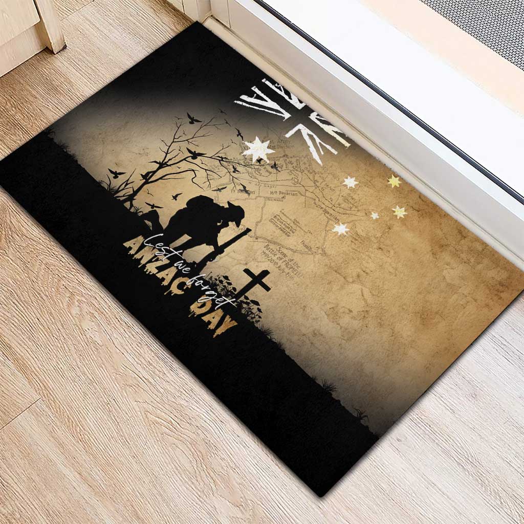 Australia ANZAC Day Rubber Doormat Battle Of Fromelles Lest We Forget