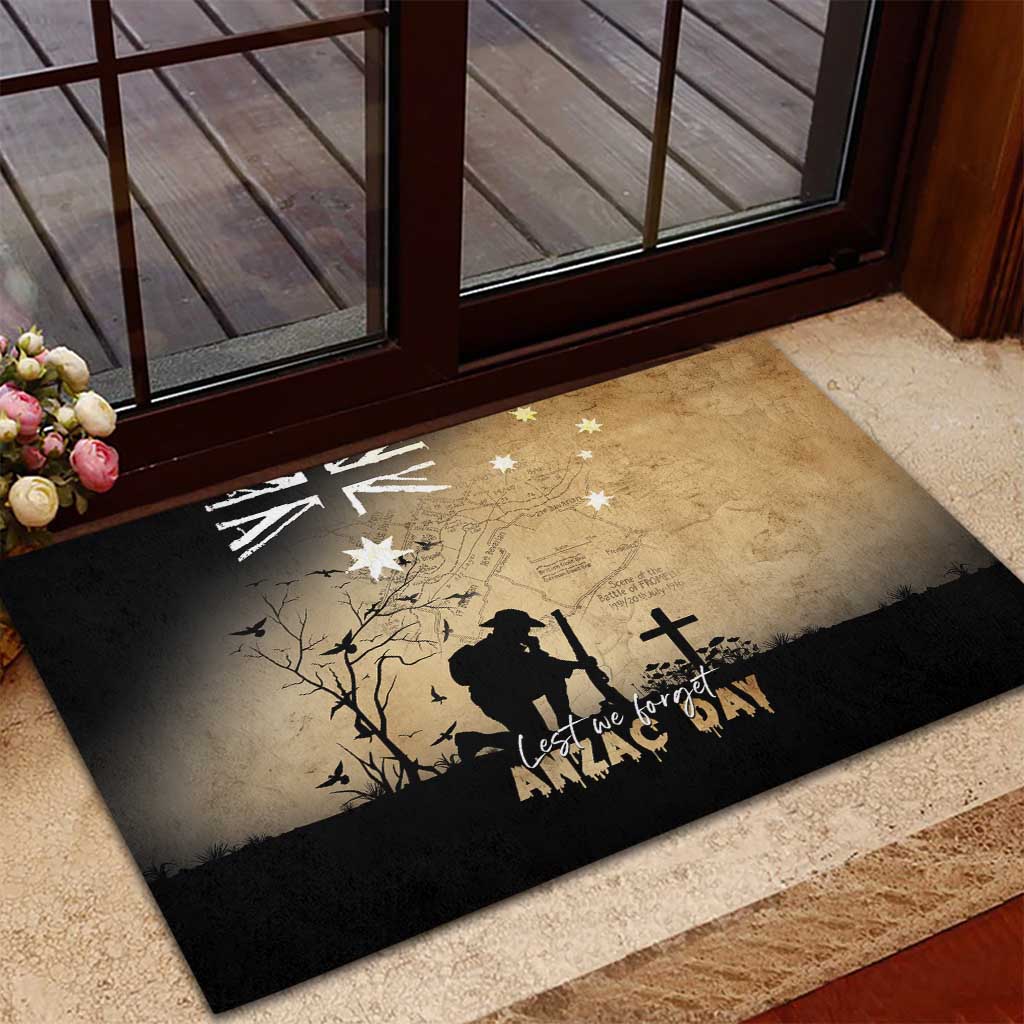 Australia ANZAC Day Rubber Doormat Battle Of Fromelles Lest We Forget