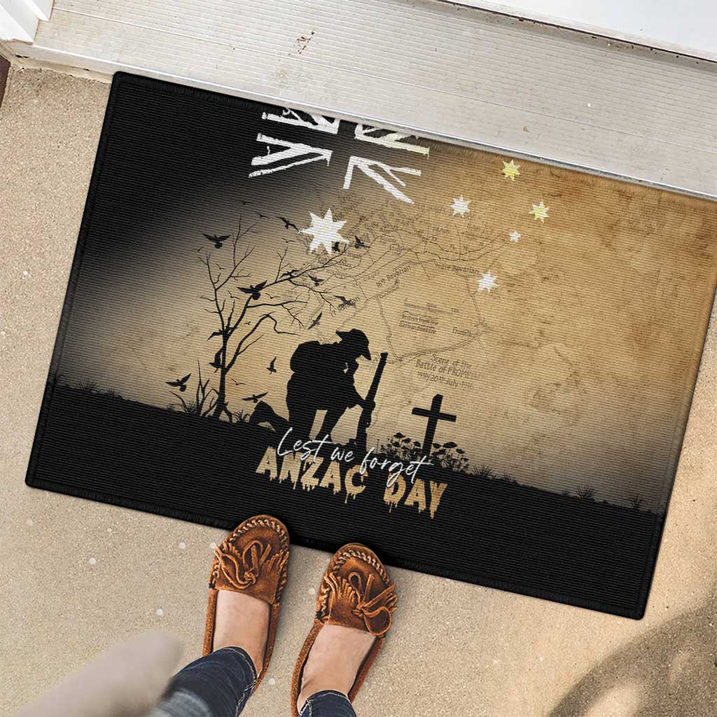 Australia ANZAC Day Rubber Doormat Battle Of Fromelles Lest We Forget
