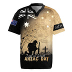 Australia ANZAC Day Rugby Jersey Battle Of Fromelles Lest We Forget