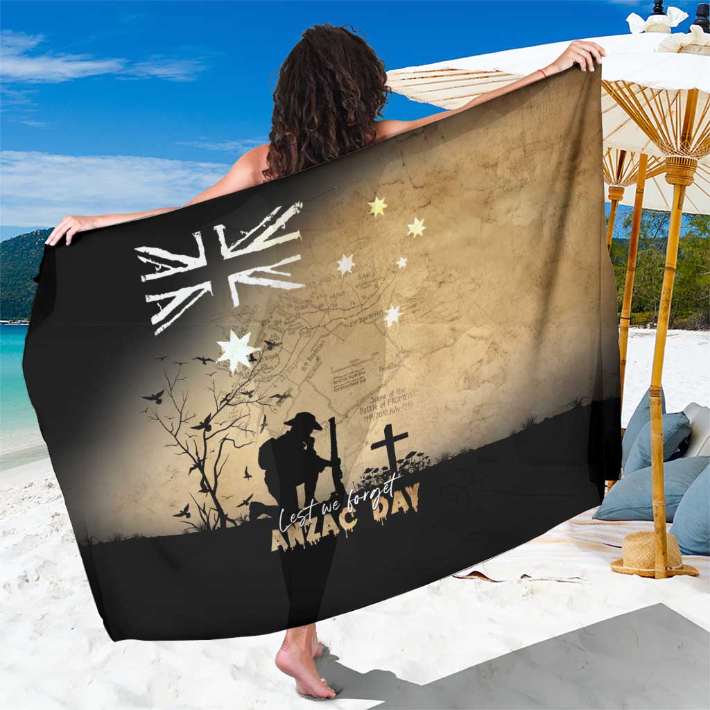 Australia ANZAC Day Sarong Battle Of Fromelles Lest We Forget