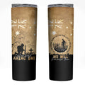 Australia ANZAC Day Skinny Tumbler Battle Of Fromelles Lest We Forget