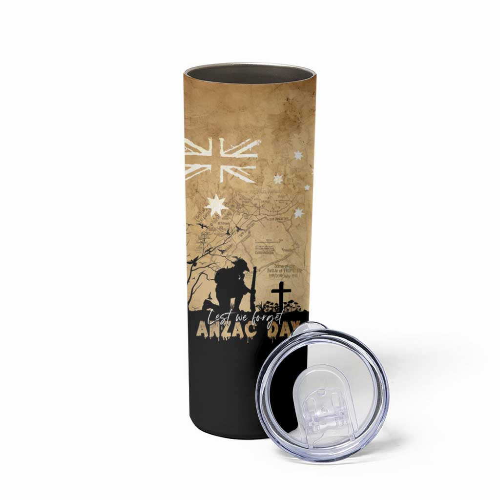 Australia ANZAC Day Skinny Tumbler Battle Of Fromelles Lest We Forget