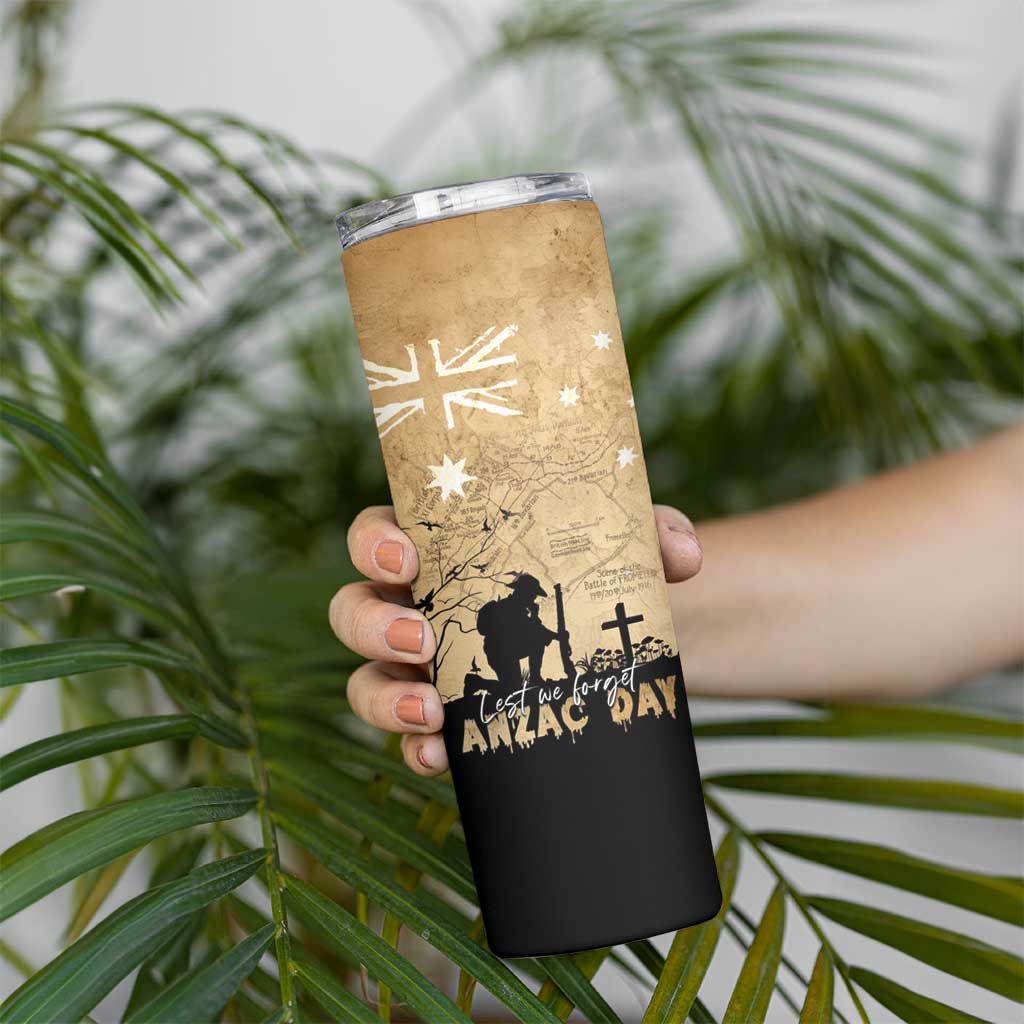 Australia ANZAC Day Skinny Tumbler Battle Of Fromelles Lest We Forget