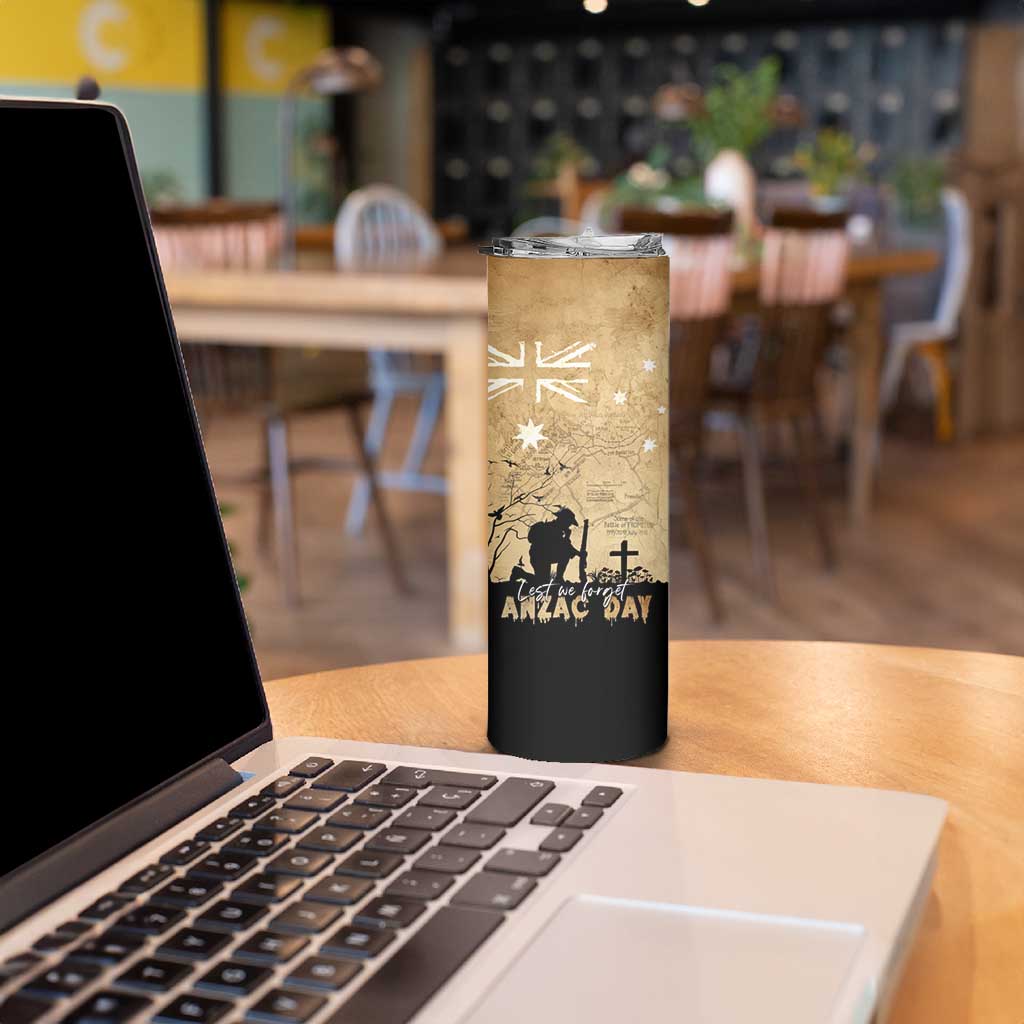 Australia ANZAC Day Skinny Tumbler Battle Of Fromelles Lest We Forget