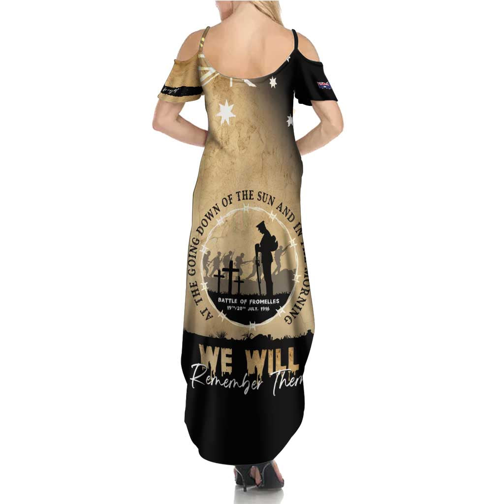 Australia ANZAC Day Summer Maxi Dress Battle Of Fromelles Lest We Forget
