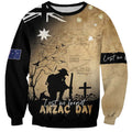 Australia ANZAC Day Sweatshirt Battle Of Fromelles Lest We Forget