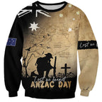 Australia ANZAC Day Sweatshirt Battle Of Fromelles Lest We Forget