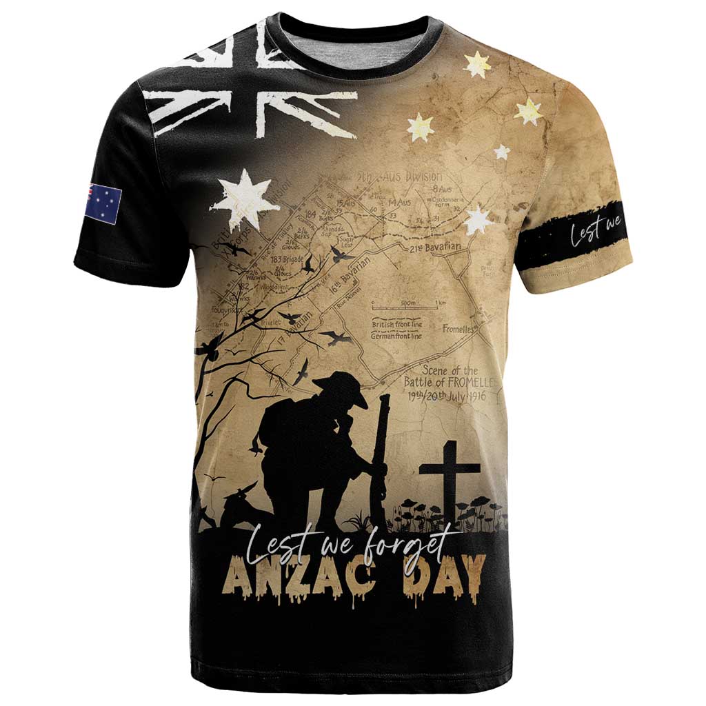 Australia ANZAC Day T Shirt Battle Of Fromelles Lest We Forget