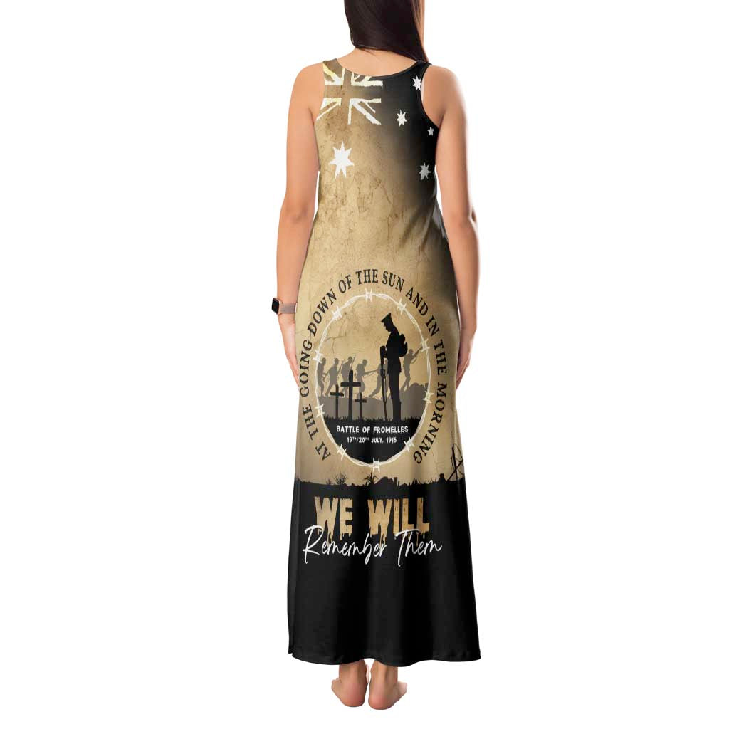 Australia ANZAC Day Tank Maxi Dress Battle Of Fromelles Lest We Forget