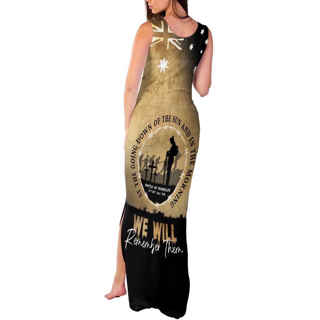 Australia ANZAC Day Tank Maxi Dress Battle Of Fromelles Lest We Forget