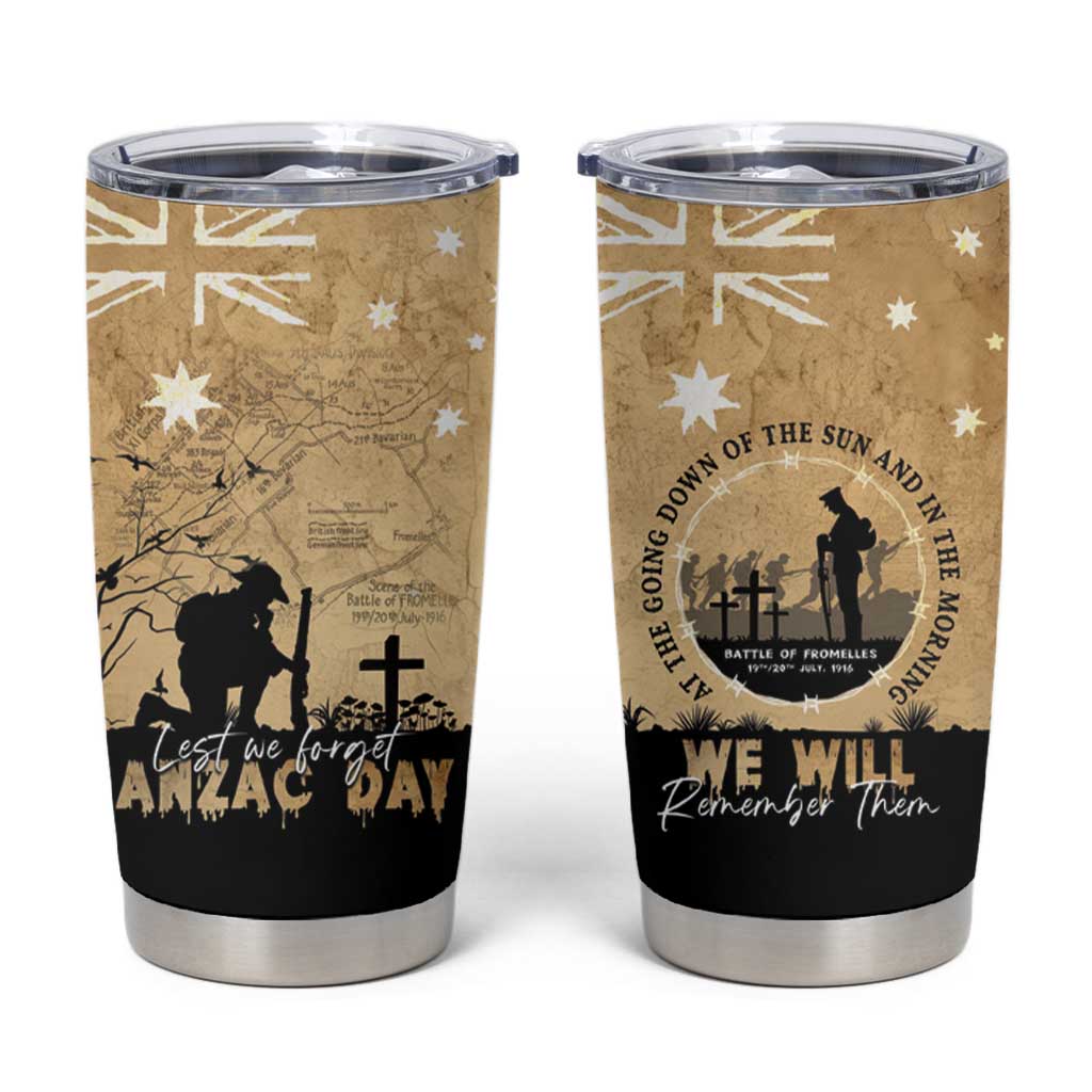Australia ANZAC Day Tumbler Cup Battle Of Fromelles Lest We Forget