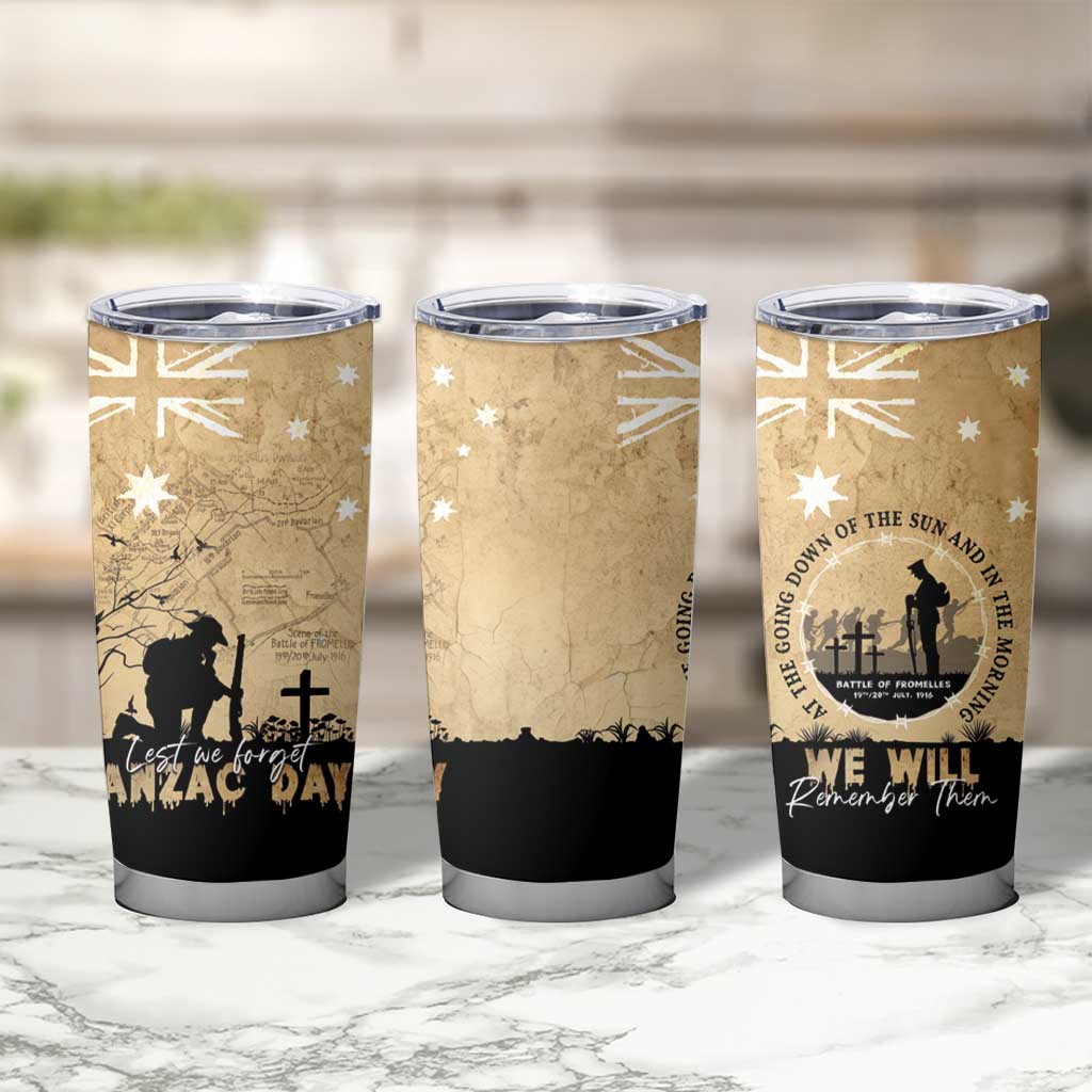 Australia ANZAC Day Tumbler Cup Battle Of Fromelles Lest We Forget