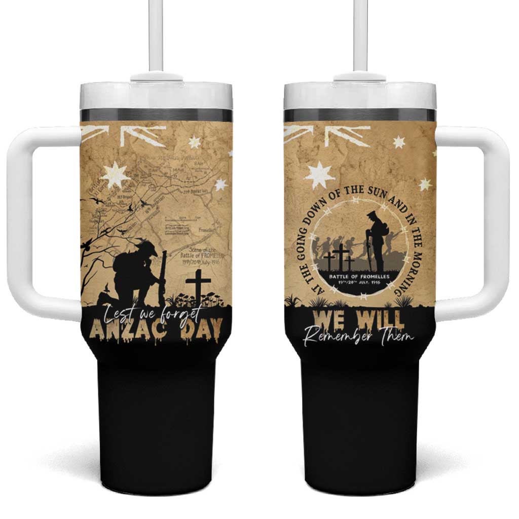 Australia ANZAC Day Tumbler With Handle Battle Of Fromelles Lest We Forget