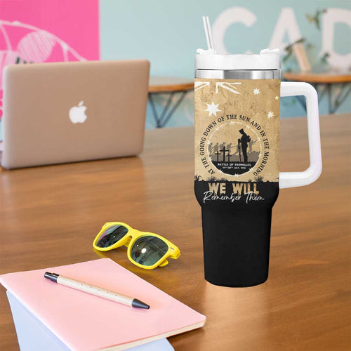 Australia ANZAC Day Tumbler With Handle Battle Of Fromelles Lest We Forget