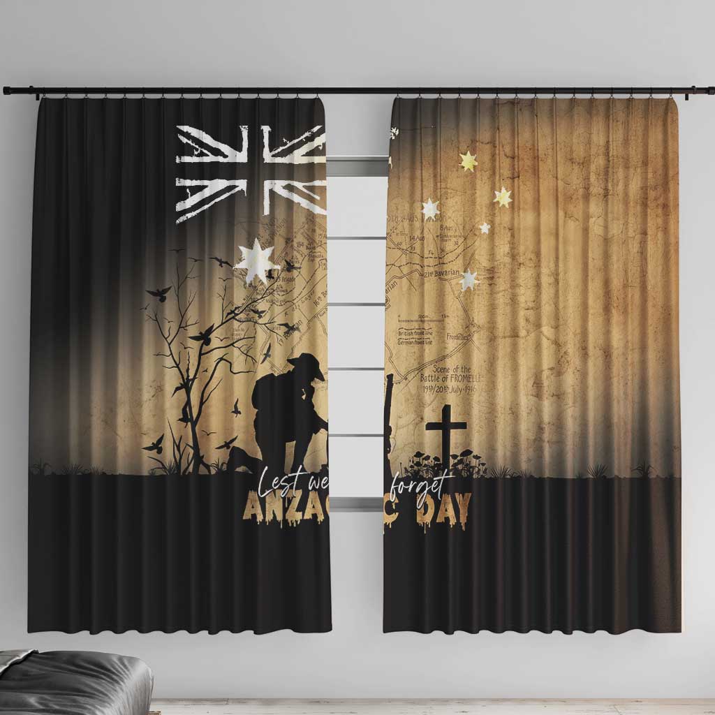 Australia ANZAC Day Window Curtain Battle Of Fromelles Lest We Forget