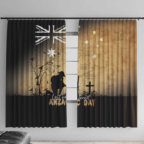 Australia ANZAC Day Window Curtain Battle Of Fromelles Lest We Forget
