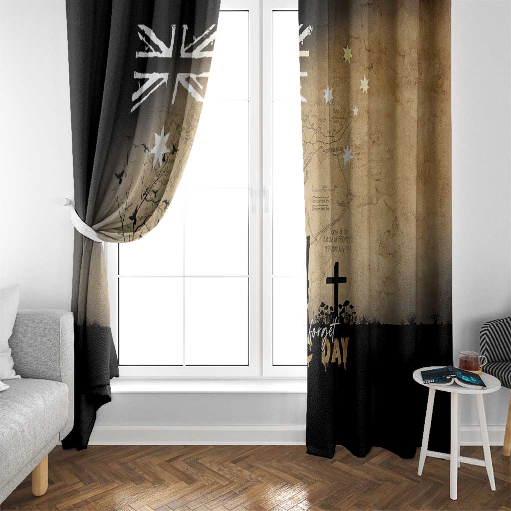 Australia ANZAC Day Window Curtain Battle Of Fromelles Lest We Forget