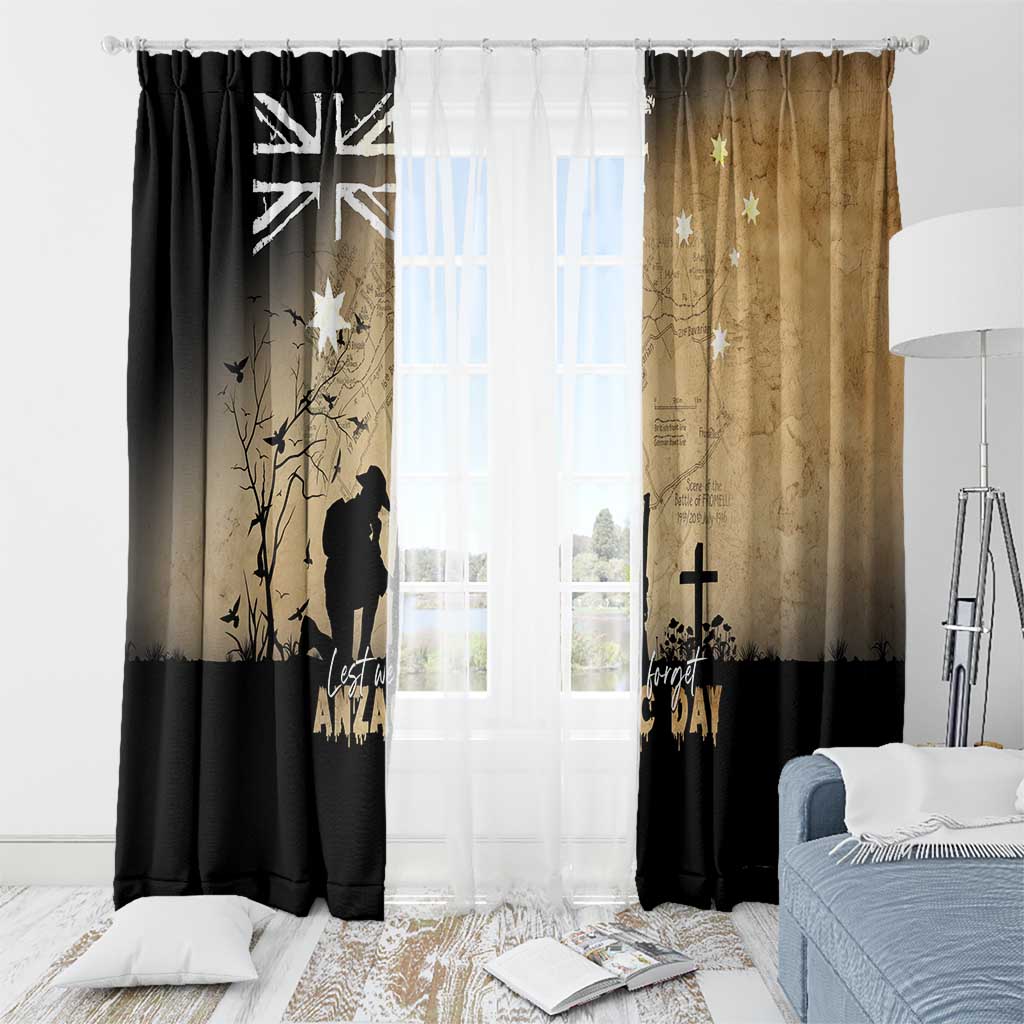Australia ANZAC Day Window Curtain Battle Of Fromelles Lest We Forget
