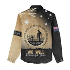 Australia ANZAC Day Women Casual Shirt Battle Of Fromelles Lest We Forget