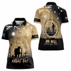 Australia ANZAC Day Women Polo Shirt Battle Of Fromelles Lest We Forget