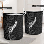 New Zealand Chur Bro Laundry Basket Maori Koru With Silver Fern
