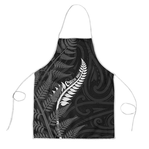 New Zealand Chur Bro Apron Maori Koru With Silver Fern
