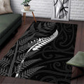 New Zealand Chur Bro Area Rug Maori Koru With Silver Fern