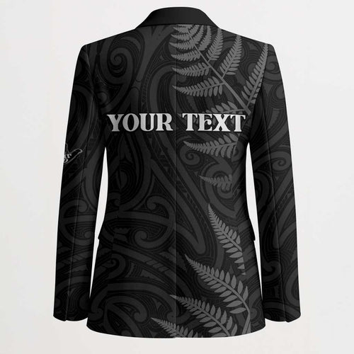 Personalised New Zealand Chur Bro Blazer Maori Koru With Silver Fern