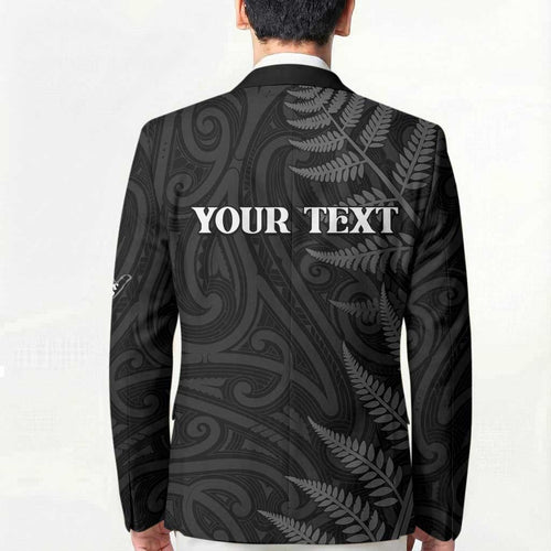 Personalised New Zealand Chur Bro Blazer Maori Koru With Silver Fern