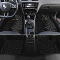 Personalised New Zealand Chur Bro Car Mats Maori Koru With Silver Fern
