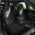 New Zealand Chur Bro Car Seat Cover Maori Koru With Silver Fern