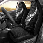 New Zealand Chur Bro Car Seat Cover Maori Koru With Silver Fern