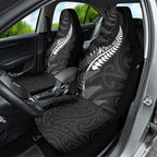 New Zealand Chur Bro Car Seat Cover Maori Koru With Silver Fern