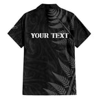 Personalised New Zealand Chur Bro Family Matching Mermaid Dress and Hawaiian Shirt Maori Koru With Silver Fern