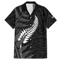 Personalised New Zealand Chur Bro Family Matching Puletasi and Hawaiian Shirt Maori Koru With Silver Fern