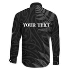 Personalised New Zealand Chur Bro Family Matching Summer Maxi Dress and Hawaiian Shirt Maori Koru With Silver Fern