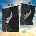 New Zealand Chur Bro Garden Flag Maori Koru With Silver Fern